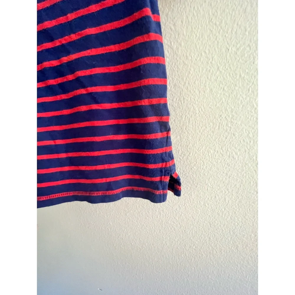 GAP • Blue & Red‎ Striped Shirt with Flamingo 🦩
